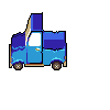Animated idling truck